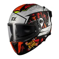Capacete Axxis Hawk SV Sketchbook B2 - Articulado - Tamanho XXL - com Óculos Interno - Matt