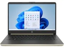 Notebook HP 14-DQ0011DX i3-8145U/ 8GB/ 128GB SSD/ 14" Touch Screen/ W10 Dourado