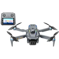 Drone Hetzer AE19 LED RGB Controle com Tela - Cinza
