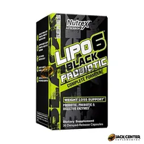 Lipo 6 Black Probiotic Nutrex 30 Cápsulas