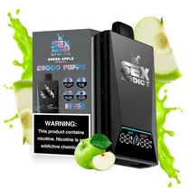 Sex Addict Vaper S280 Black 28000PUFFS Green Apple