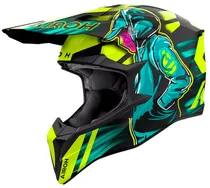 Capacete para Moto Airoh Wraap Cyber - Tamanho XL (61-62) - Amarelo/Preto