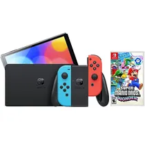 Console Nintendo Switch 32 GB - Azul Neon/Vermelho Neon + Mario Wonder