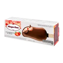 Sorvete Haagen Dazs Strawberries Cream Palito 80ML