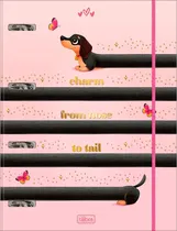 Caderno Argolado Con Elastico Tilibra Brownie The Dog - 48 Folhas