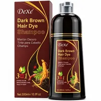 Shampoo Colorante Dexe Hair Dye 3 Em 1 de 500ML - Dark Brown