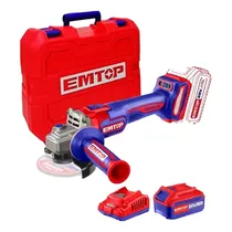 Lixadeira Bateria Emtop ELAG2120252 20V 1200W 2BAT/1CAR 611324*