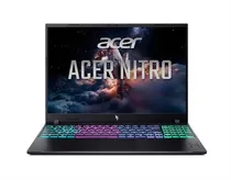 Notebook Acer Nitro V ANV16-I31-70WA Intel Core 7-240H/ 16/ 16GB/ 512GB SSD/ Nvidia Geforce RTX5060/ Black
