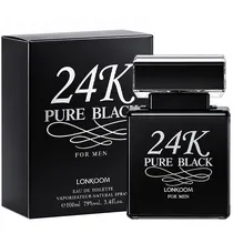 Perfume Masculino Lonkoom 24K Pure Black Edt 100ML