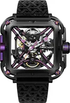 Relogio Masculino Ciga Design X011-BLPL-W5BK Skeleton Automatic Watch Edge-Gorilla Purple