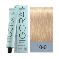Crema de Coloración Schwarzkopf Igora Royal 10-0 Rubio Platino 60GR