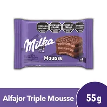 Milka Alfajor Triple Mousse Blanco 6X55GR