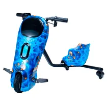 Moto Triciclo Eletrico Interbras 8.0 / 8" / com Bluetooth / 36V - 3.0AH / 350W - Azul Oceano N9