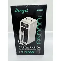 Demgel Cargador Portatil D-E2301 65000MAH 25W Negro