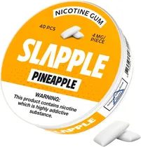 Chiclete de Nicotina Slapple Pineapple 4 MG (40 Unidades)