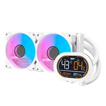Water Cooler para Processador Darkflash DH240D Argb - Branco (com Painel Monitor)