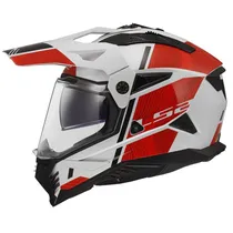 Capacete para Motociclista LS2 MX702 Pioneer 2 Hill Red