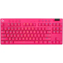 Teclado Tátil Logitech Pro X TKL 920-012154 USB - Rosa com Estojo