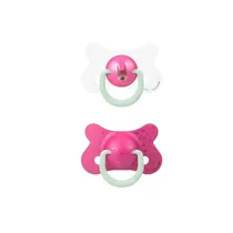 Suavinex Nuery Chupete Noche Fusion 4/18 2UD Rabbit Polipropileno/Silicona 4-18M Rosa