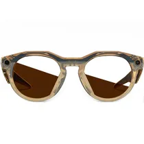 Óculos Inteligente Transitions Oakley Meta HSTN 00W8002 com Câmera e Speaker - Light Curry/Brown