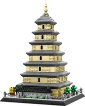 Blocos de Construção Architecture Giant Wild Goose Pagoda Wange - 5247 (672 Peças)