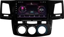 Multimídia Hetzer H-Pro 4G Android 14 9" Toyota Hilux 2012/15 (s/Canbus) (Ar Analogico)