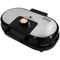 Máquina de Waffles Electrobras Family Waffle EBWF-02 1.200 Watts 127V ~ 60HZ - Preta/Prata