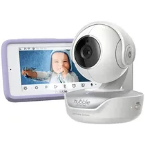 Babá Eletrônica Hubble Nursery PAL Deluxe de 5" Wi-Fi com Visão Noturna - Branco