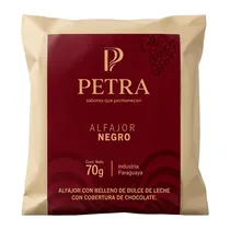 Alfajor Petra Preto Recheio de Doce de Leite 70G