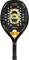 Raquete Beach Tennis Joog Supreme 18K Pro Eva Pro Preto/Dourado