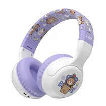 Fone de Ouvido Luo LU-944 - Beerus Urso - BLT/Lilas