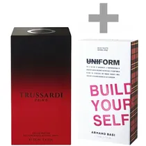 Kit Perfume Masculino Trussardi Primo Edp 100ML + Perfume Unissex Armand Basi Uniform Build Your-Self Edt 100ML