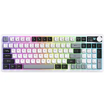 Teclado Gamer Onikuma MT902 Wireless / RGB / Inglês - Branco