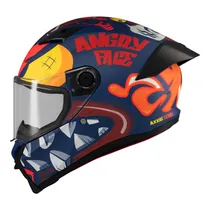 Capacete Axxis Fenix Angry Face C5 - Fechado - Tamanho XL - Matt