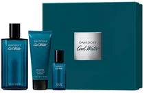 Kit Perfume Davidoff Cool Water Edt 125ML+15ML+Shower Gel 75ML - Masculino