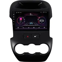 Autorrádio para Ford Ranger 2012/15 Limited/XLT Hetzer H-Pro 4G 9" Bluetooth + Câmera de Ré - Preto