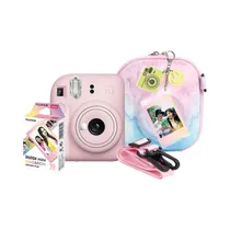 Kit Cámara Instantánea Fuji Instax Mini 12 Pink