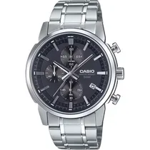 Relógio Casio MTP-E510D-1A1VDF Analógico Masculino - Preto/Prata