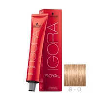 Tinta p/ Cabello Schwarzkopf Igora Royal 8-0 60G +Lo€Ao 60ML 538571*