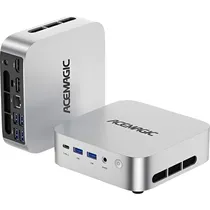 Mini PC Acemagician Matrix Mini M1 AMD Ryzen 7 7735HS 24 GB LPDDR5 512 GB SSD - Prata