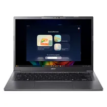 Notebook Acer Aspire 14 Ai Intel Core Ultra 5-226V 16GB Ram 1TB SSD Tela 14" Wuxga Touch Windows 11 Inglês Cinza - A14-52MT-59DP