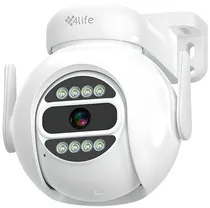 Câmera de Segurança IP 4LIFE Outdoor 360 Smart FLD8G 4MP 3.6MM Wi-Fi
