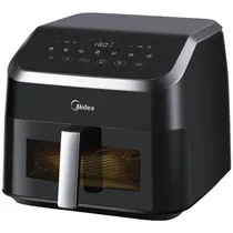 Fritadeira Elétrica Air Fryer Midea MF-CY85WK2 - 2200W - 8.5L - 220V 50/60HZ - Preto e Inox