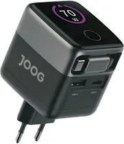 Carregador de Parede Joog PD Charger VC70C 70W Ultrafast USB-A+USB-C+Cabo USB-C Retrátil