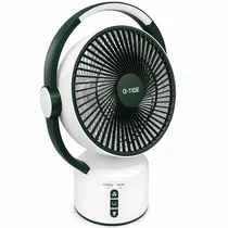Mini Ventilador G-Tide FS01 5 Pás Recarregável - Verde/Branco