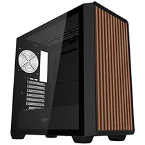 Gabinete Gamer Darkflash DS900WD Wood Mid Tower - Negro
