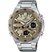 Relógio Casio Edifice EFV-C110D-5ADF Analógico/Digital Masculino - Prata/Champanhe