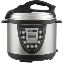 Panela de Pressão Elétrica Itatiaia PPMID2002 900 Watts 5 Litros 220V ~ 50/60 HZ - Prata/Preta