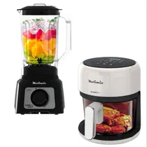 Kit Fritadeira Airfry Molimix MAF-37 220V+Liquidificador Ayetete ML-1200-B