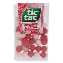 Bala Tic Tac Morango Cream 16G 1386*